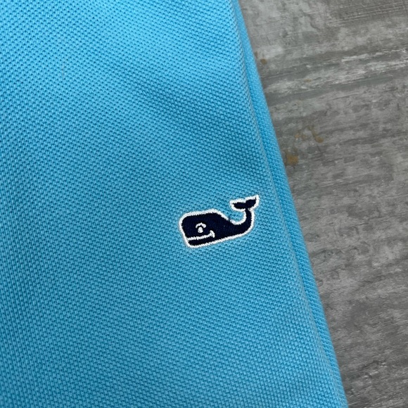 Vineyard Vines Aqua Blue Polo Shirt L - Picture 4 of 4